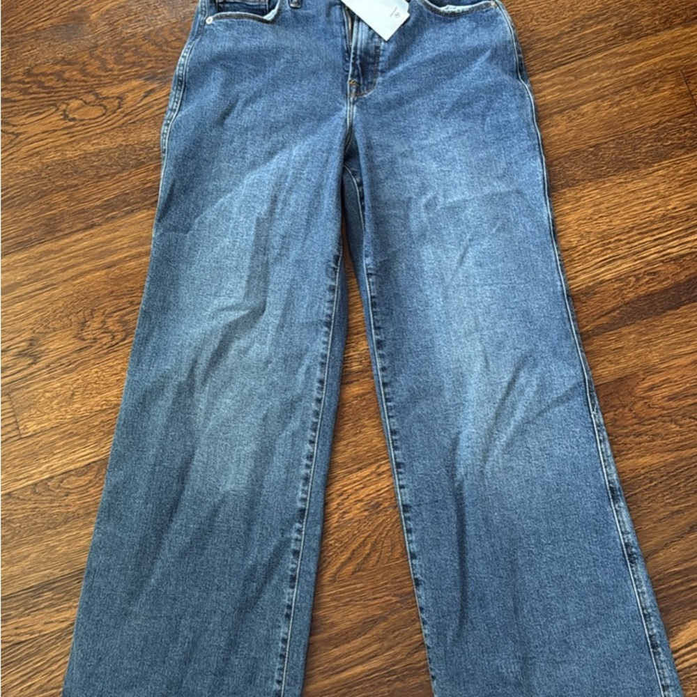 Good American Deep Blue Denim Jeans